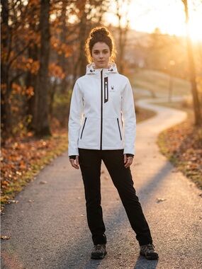 NWT Spyder Women’s Full Zip Soft Shell Hooded Jacket